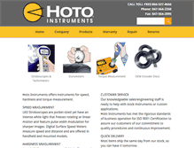 Tablet Screenshot of hoto-instruments.com